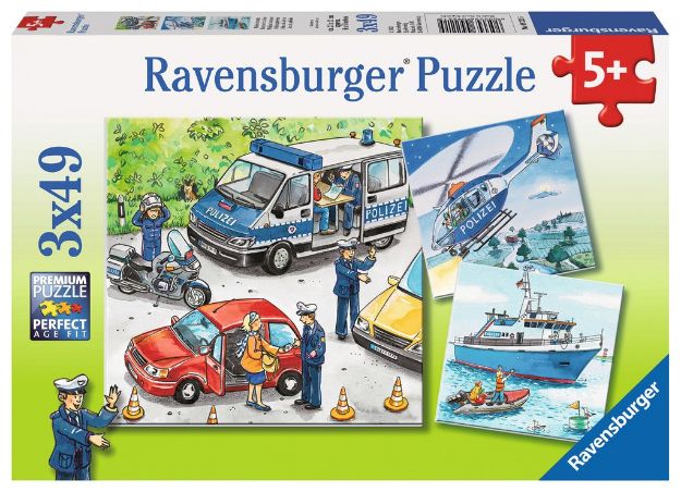 Bild von Puzzle 3x49T Polizeieinsatz - 09221