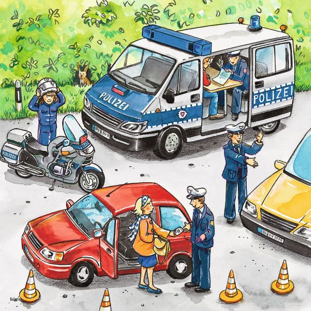 Bild von Puzzle 3x49T Polizeieinsatz - 09221