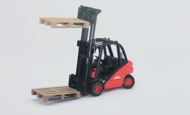 Bild von Bruder 02511-Linde Gabelstapler H30D mit 2 Paletten