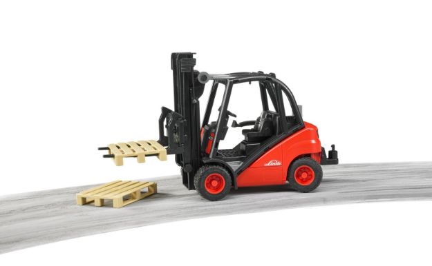 Bild von Bruder 02511-Linde Gabelstapler H30D mit 2 Paletten