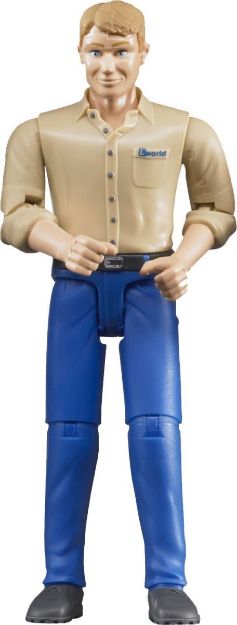Bild von Bruder 60006 Mann mit hellem Hauttyp / blauer Hose