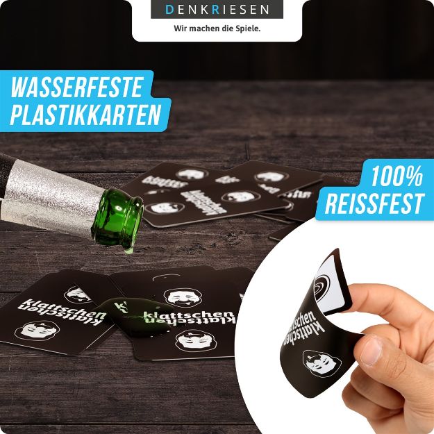 Bild von klattschen® - Trinkspiel - WASSERFESTE EDITION - Das wahrscheinlich beste Trinkspiel aller Zeiten - KL1120