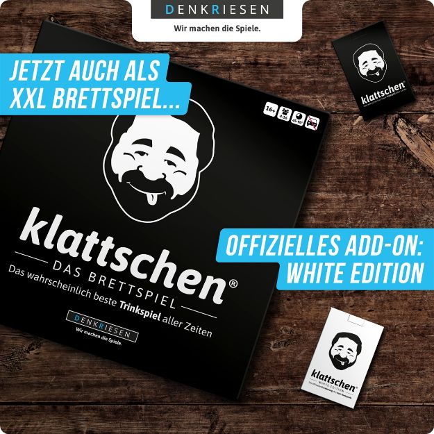 Bild von klattschen® - Trinkspiel - WASSERFESTE EDITION - Das wahrscheinlich beste Trinkspiel aller Zeiten - KL1120