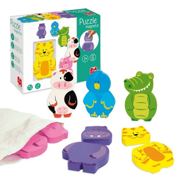 Bild von GOULA Magnetisches Holzpuzzle Tiere - 55234