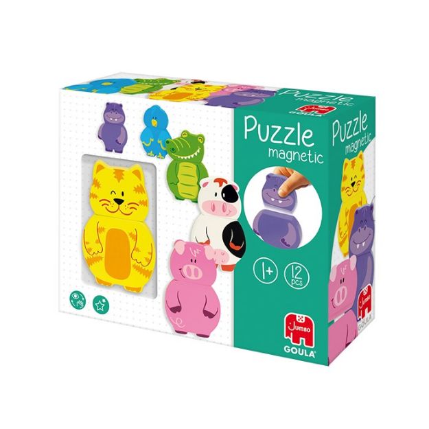 Bild von GOULA Magnetisches Holzpuzzle Tiere - 55234