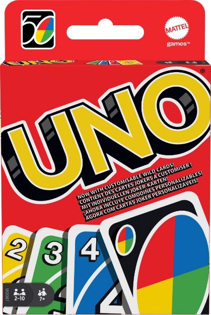 Bild von Mattel W2087 UNO (Kartenspiel), 2-10 Spieler, ca. 30-60 min, ab 7 Jahre