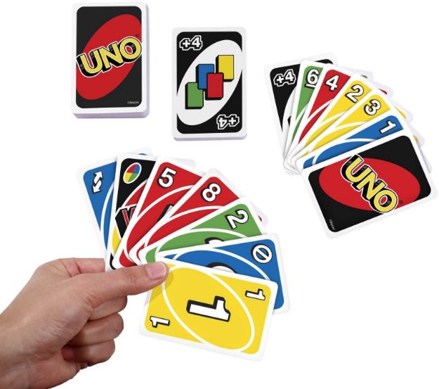 Bild von Mattel W2087 UNO (Kartenspiel), 2-10 Spieler, ca. 30-60 min, ab 7 Jahre