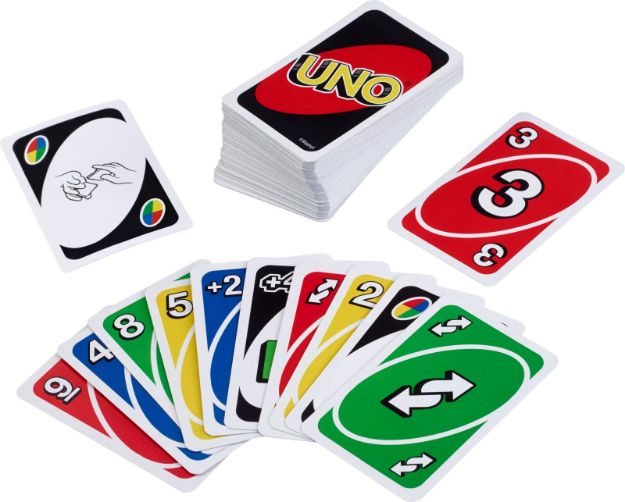 Bild von Mattel W2087 UNO (Kartenspiel), 2-10 Spieler, ca. 30-60 min, ab 7 Jahre
