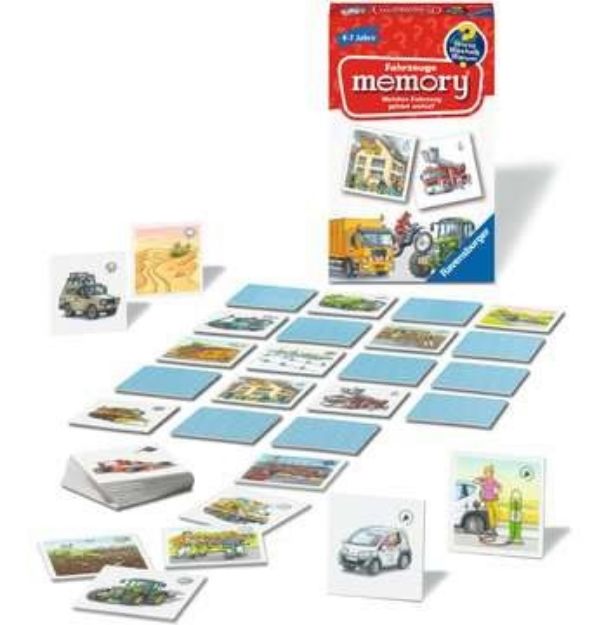 Bild von WWW Fahrzeige Menory Mitbringspiel - 20647