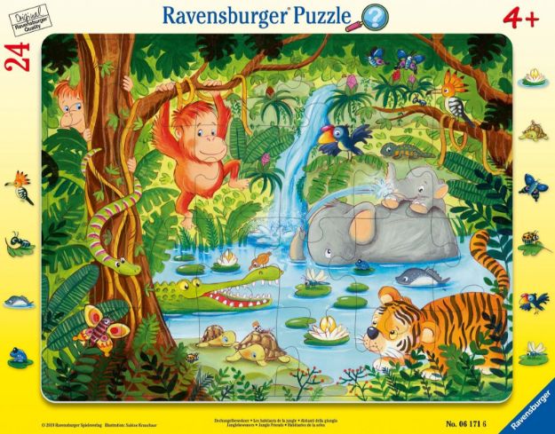 Bild von Ravensburger 06171 Rahmenpuzzle Dschungelbewohner 24 Teile