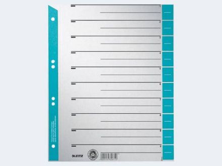 Zeige Details für Trennblatt A4 1652 hellblau grau Karton - 16520030 Bild von Trennblatt A4 1652 hellblau grau Karton - 16520030