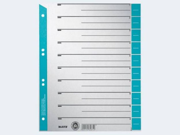 Bild von Trennblatt A4 1652 hellblau grau Karton - 16520030