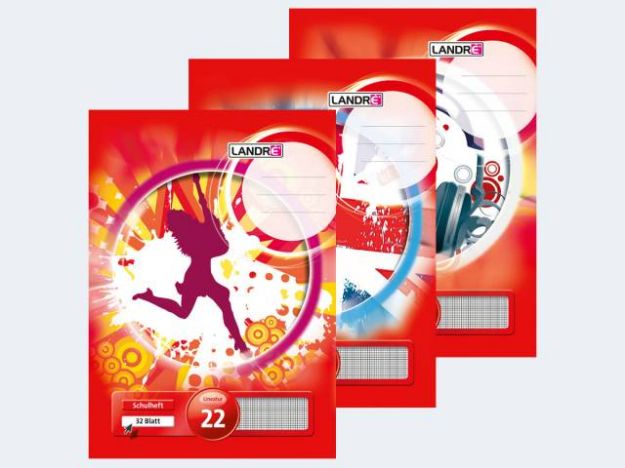 Bild von Heft A4/16 Lin22 5mm kariert Landre - Eine Verkaufseinheit = 10 Stück - 100050036