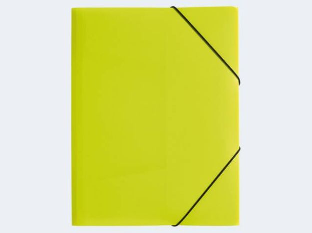 Bild von Gummizugmappe A3 lindgrün PP 3 Einschlagklappen - 21638-17