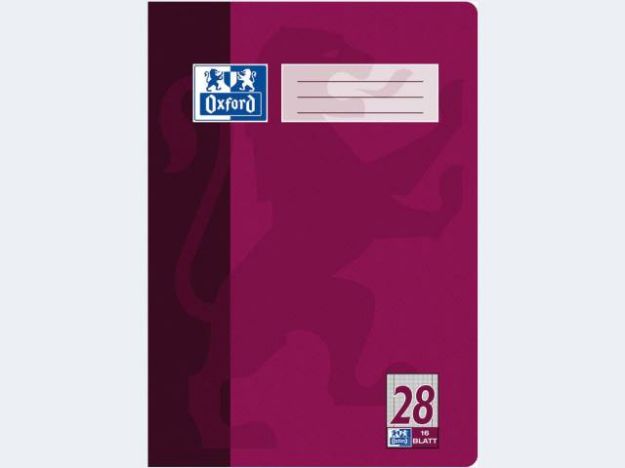 Bild von Heft A4/16 Lin28 kariert mR li/re Oxford - Eine Verkaufseinheit = 15 Stück - 100050314