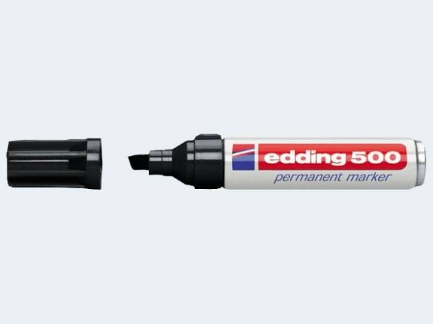 Bild von Edding 500 schwarz 2-7mm Keilspitze permanent - 04500001