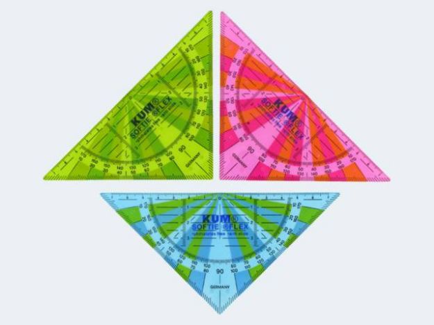 Bild von Geodreieck 16cm Softie extrem flexibel - Eine Verkaufseinheit = 15 Stück - 2081329