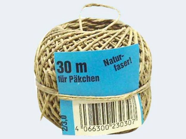 Bild von Bindfaden 30m 2-3mm extra-fein Naturfaser - Eine Verkaufseinheit = 40 Stück - 210008