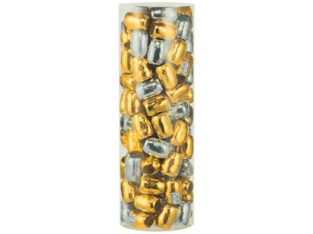 Bild von Ringelband metallic 5mmx20m gold silber - Eine Verkaufseinheit = 100 Stück - 1607/341
