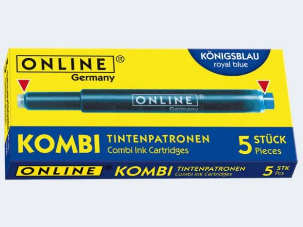 Bild von Kombi-Tintenpatronen blau 5 Stück - Eine Verkaufseinheit = 48 Stück - 17202