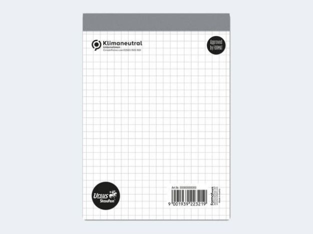 Bild von Notizblock A6/50 kariert 5mm ohne Deckblatt 70g - Eine Verkaufseinheit = 10 Stück - 608454 20