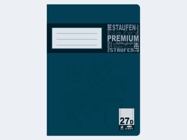 Bild von Heft A4/32 Lin27 liniert mR li/re Premium - Eine Verkaufseinheit = 20 Stück - 10627