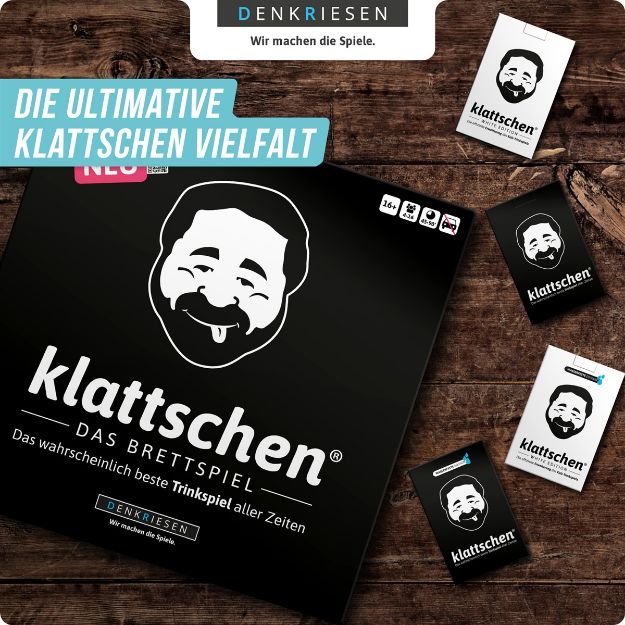 Bild von klattschen® - Trinkspiel - DAS BRETTSPIEL "Das wahrscheinlich beste Trinkspiel aller Zeiten" - KL2000
