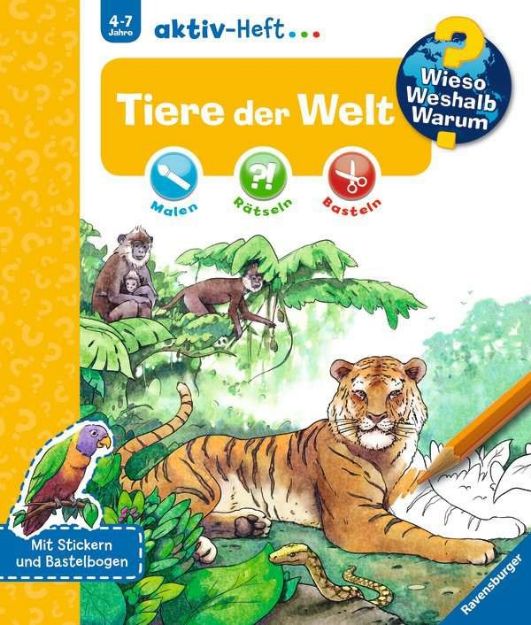 Bild von Aktiv-Heft WWW Tiere 4J 20S Malen/Basteln - 32695-2