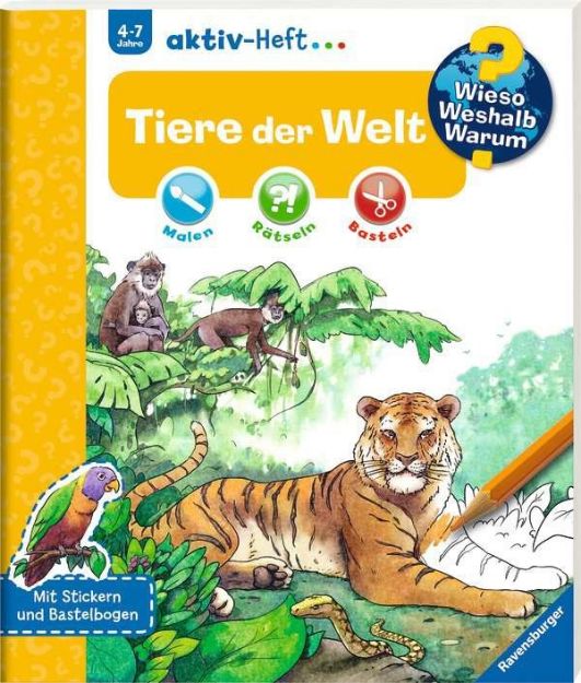 Bild von Aktiv-Heft WWW Tiere 4J 20S Malen/Basteln - 32695-2