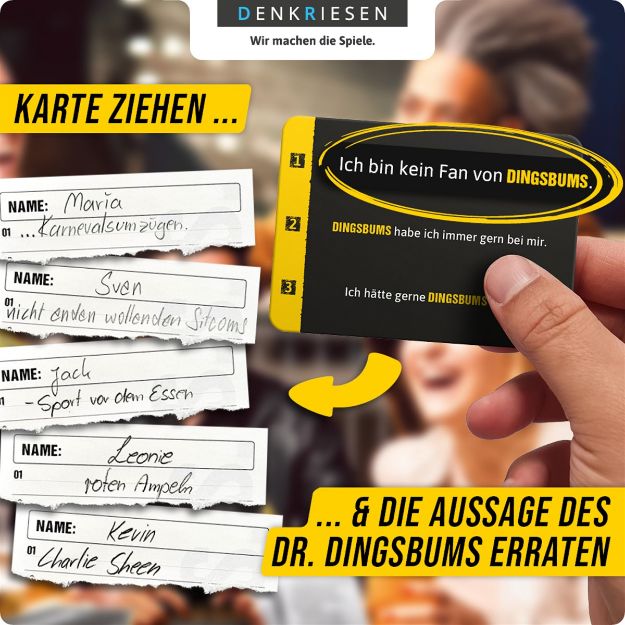 Bild von PARTYFIEBER - DINGSBUMS® "Das grundverkehrte Partyspiel" - PF1001