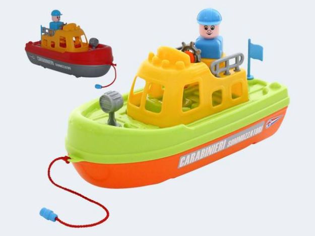 Bild von Küstenschutzboot mit Figur 30cm - Pro Bestellung wird eine von 3 Varianten nach dem Zufallsprinzip versendet! - 47236