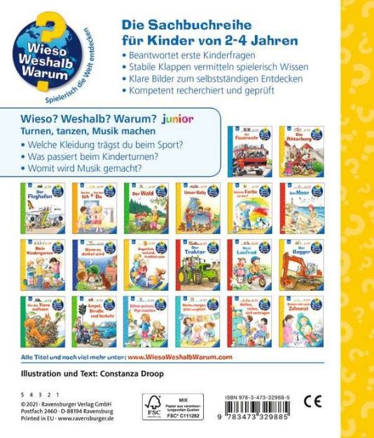 Bild von Ravensburger 32988 WWWjun71 Turnen, tanzen, Musik machen
