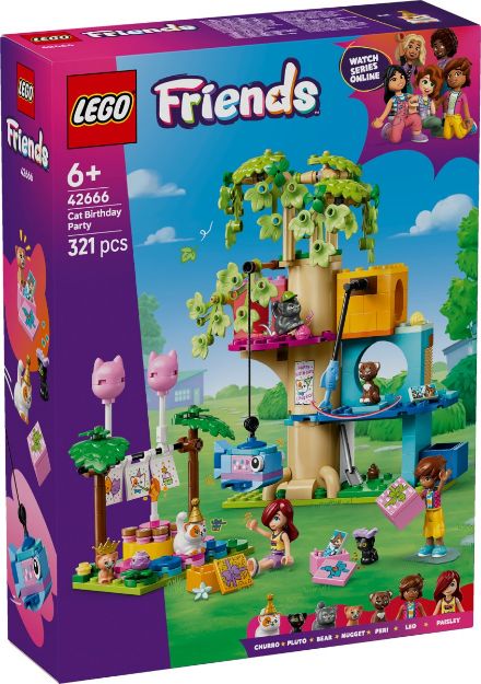 Bild von LEGO® Friends - 42666 Katzengeburtstagsparty & Baumhaus
