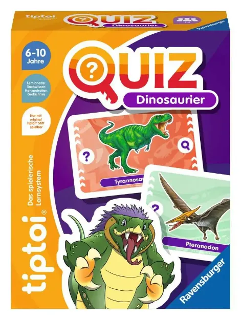 Bild von Ravensburger tiptoi 00165 Quiz Dinosaurier, Quizspiel für Kinder ab 6 Jahren, für 1-4 Spieler