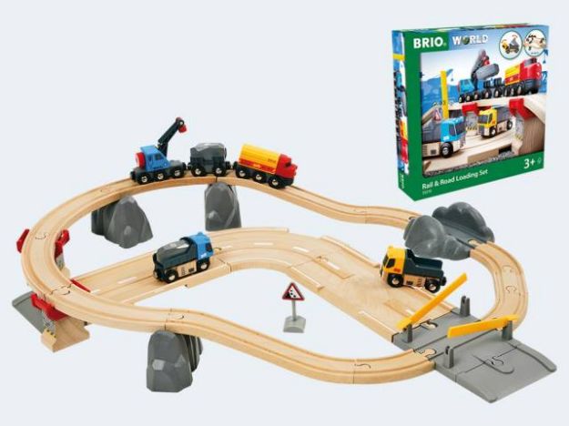 Bild von BRIO Strassen und Schienen Steinverlade Set - 33210