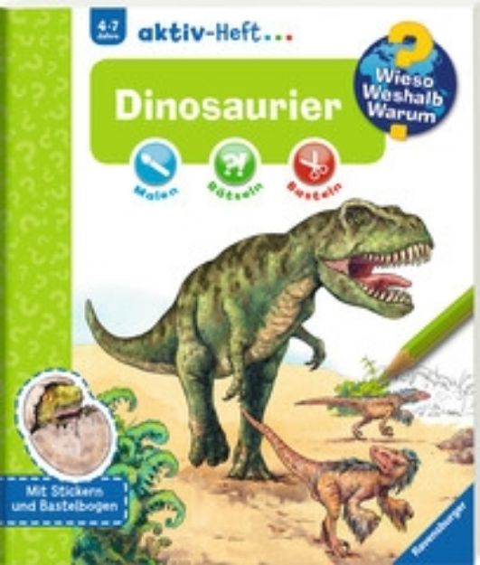 Bild von Aktiv-Heft WWW Dinosaurier 4J 20S Malen/Basteln - 32696-9