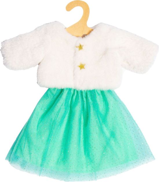 Bild von Puppen-Plüschjacke ''Yuki'' mit Tüllrock, Gr. 35-45 cm - 2370