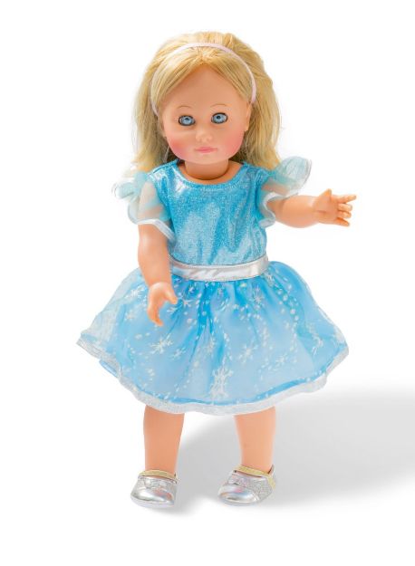 Bild von Puppen-Kleid ''Eisprinzessin'', Gr. 35-45 cm - 2720