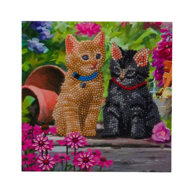 Bild von Crystal Art Katzenfreunde 18x18cm - CCK-A53