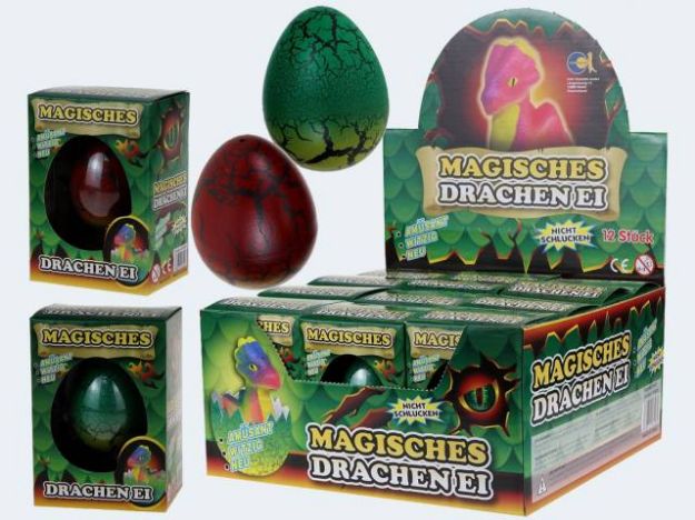 Bild von Dino im Ei 6cm wachsend - Eine Verkaufseinheit = 12 Stück - 4849