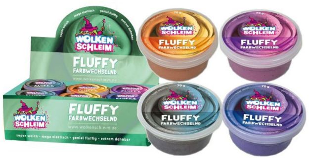 Bild von Wolkenschleim® Fluffy farbwechselnd 70g - Eine Verkaufseinheit = 12 Stück - 20846