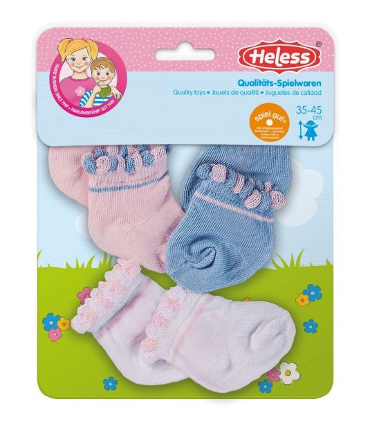 Bild von Puppen-Söckchen 3 Paar, Größe 35 - 46 cm - 170