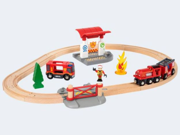 Bild von BRIO Bahn Feuerwehr Set - 33815
