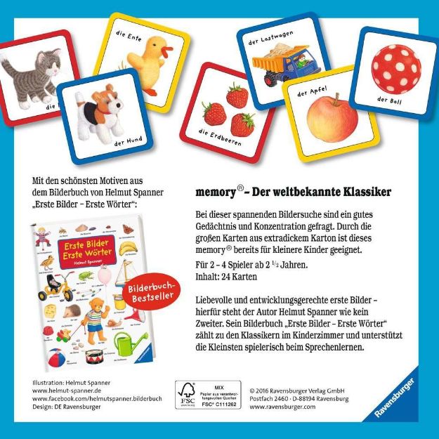 Bild von Erste Bilder-Erste Wörter Memory - 88688