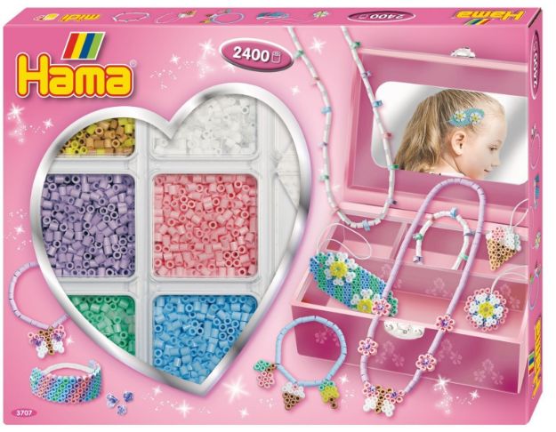 Bild von Hama® Bügelperlen Kreativbox Schmuck Pink - 3707
