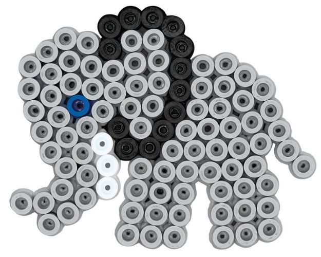 Bild von Hama® Bügelperlen Box mit Perlen und Stiftplatten MAXI Wilde Tiere - 8751