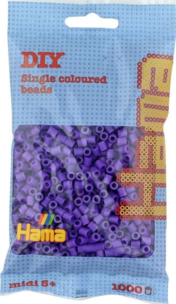 Bild von Hama® Bügelperlen Perlen, lila, 1.000 Stück - 207-07