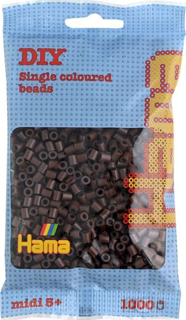 Bild von Hama® Bügelperlen Perlen, braun, 1.000 Stück - 207-12