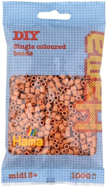 Bild von Hama® Bügelperlen Midi - Hellbraun 1000 Perlen - 207-21