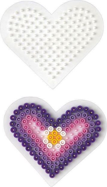 Bild von Hama® Bügelperlen Midi - Stiftplatte kleines Herz - 236